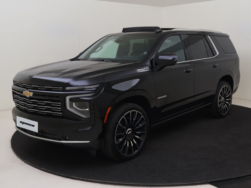 シボレー タホ ハイカントリー4WD 新車 6.2L パノラミックサンルーフ　パワーサイドステップ　アダプティブライドサスペンション　日本語表示対応モニター BOSE10スピーカーサウンドシステム